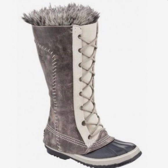 Sorel Cate The Great Boot in Stone 9 - Picture 2 of 14